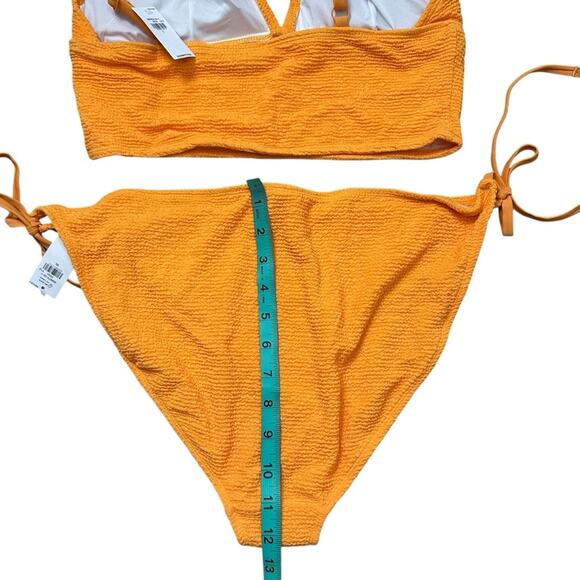 NWT Old Navy Orange Tie Bikini Tankini & Cheeky Bottom Set L/XL Swimsuit - Picture 8 of 10